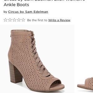 Sam Edelman Peep Toe Ankle Boots
